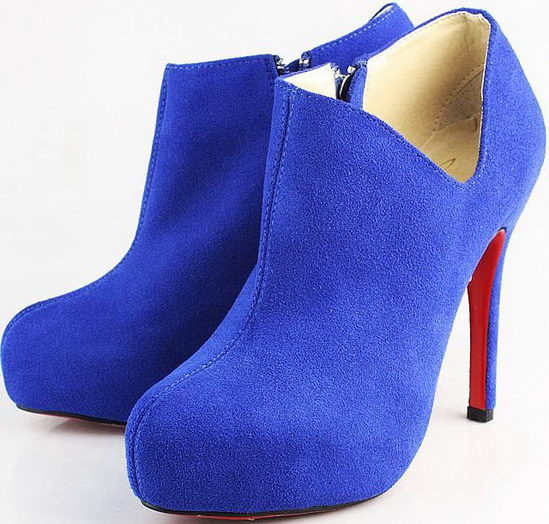 Christian Louboutin Ankleboots Lisse Suede Blue